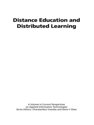 cover image of Distance Education and Distributed Learning